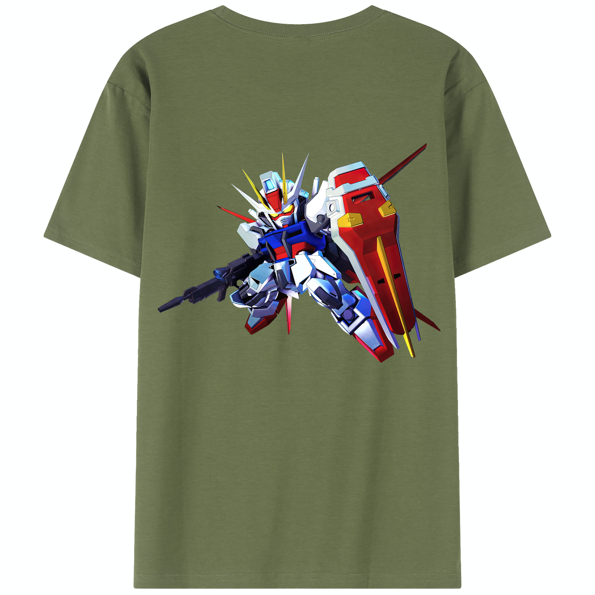 （画像用） 機動戦士ガンダム Mobile Suit Gundam 綿100％半袖Tシャツ（背面プリント）